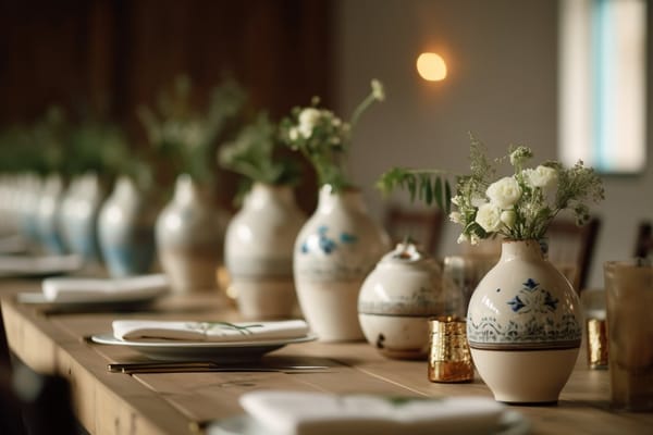 Unique Artisan Pottery Vases: Perfect Wedding Decor for Rustic Charm
